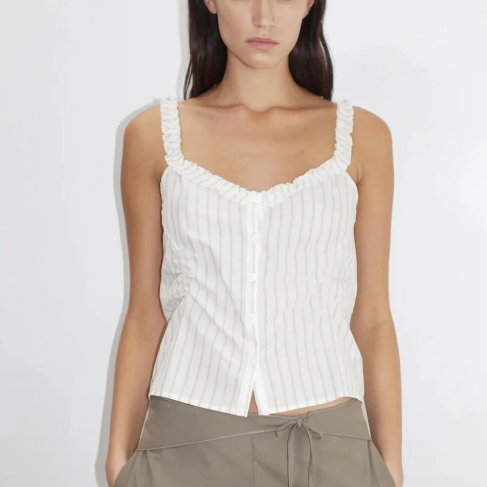 Deiji Studios Ruffle Button top - Picture 1 of 6